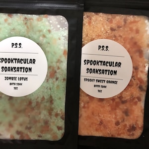 Spooktacular Soaksation Halloween bath soak |Halloween organic soak| Halloween bath salts