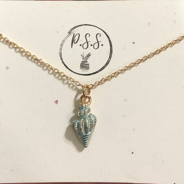 Conch you see your awesome! seashell necklace | elegant beach vibe necklace | conch shell necklace