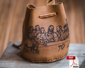 Patron PDF de la mini pochette à cordon