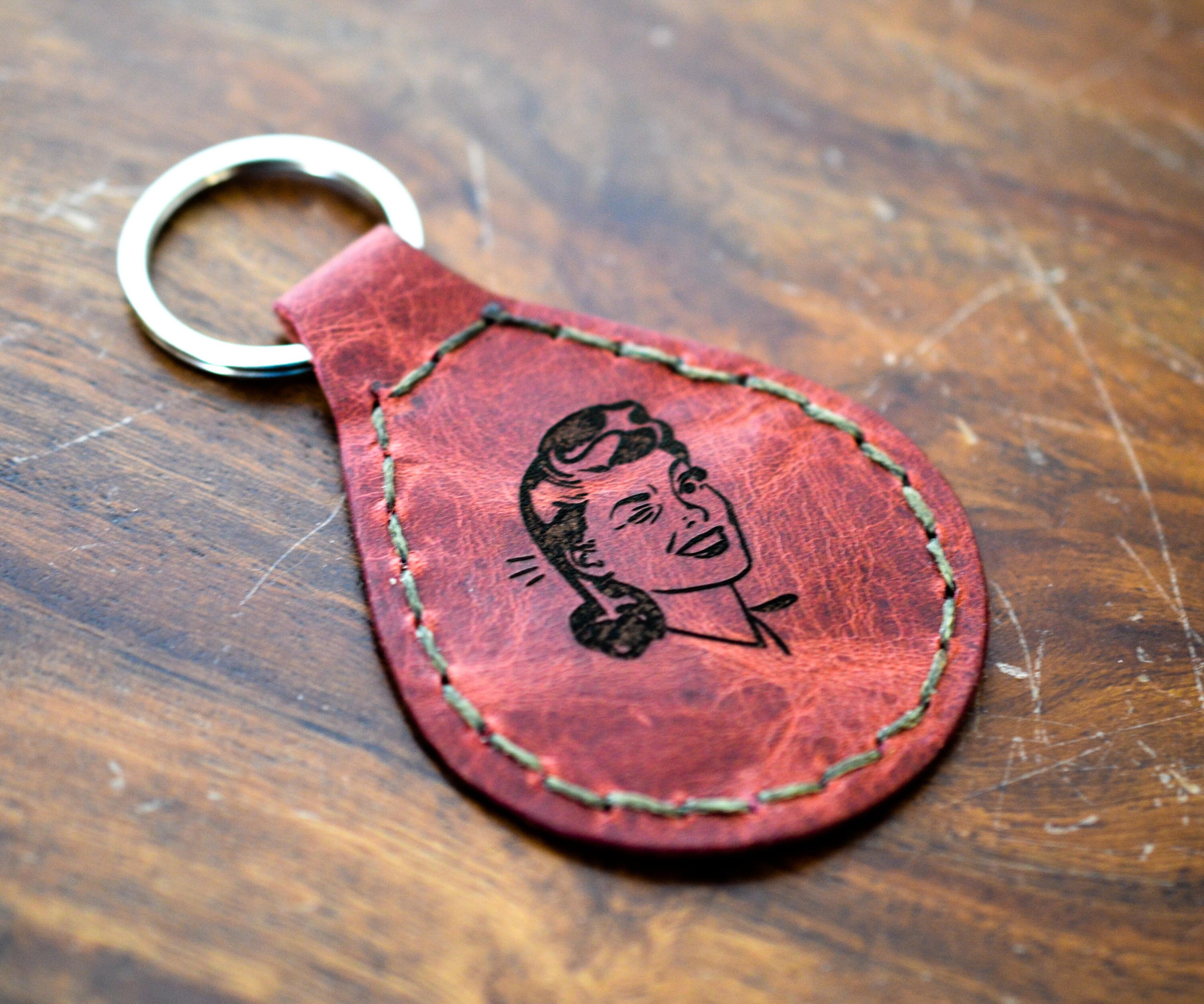 Leather Keychain Leather Car Keychain Leather Fob Keychain Etsy