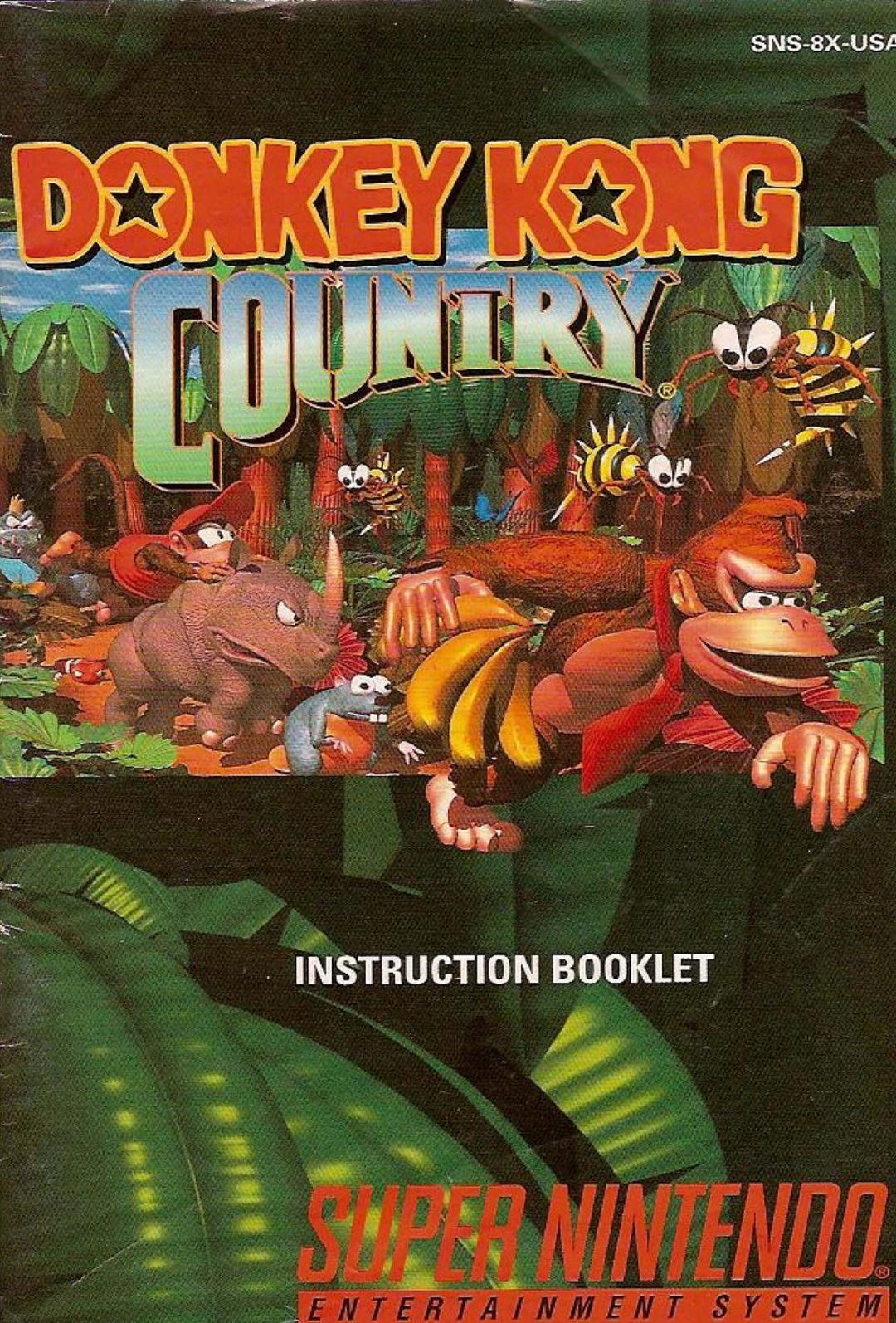 Snes Player Guide.pdf Donkey Kong Country SNES Instruction Manual PDF | Retro Gaming Guide ...