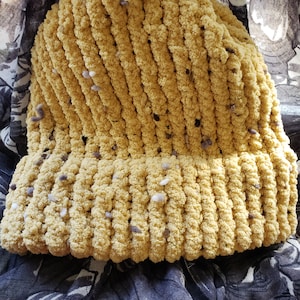 yellow knit hat, cozy, and warm