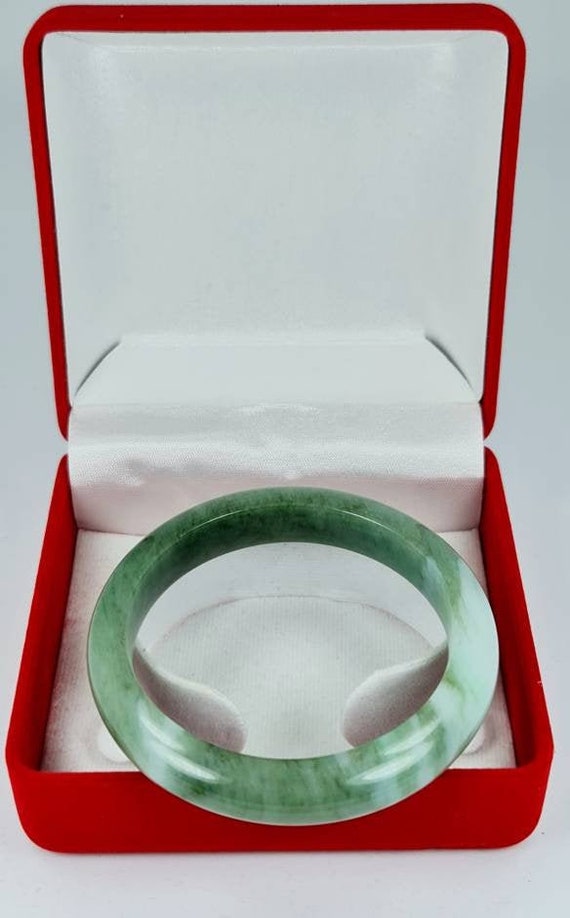 54.7mm Rare Natural Translucent Icy Imeprial Gree… - image 1