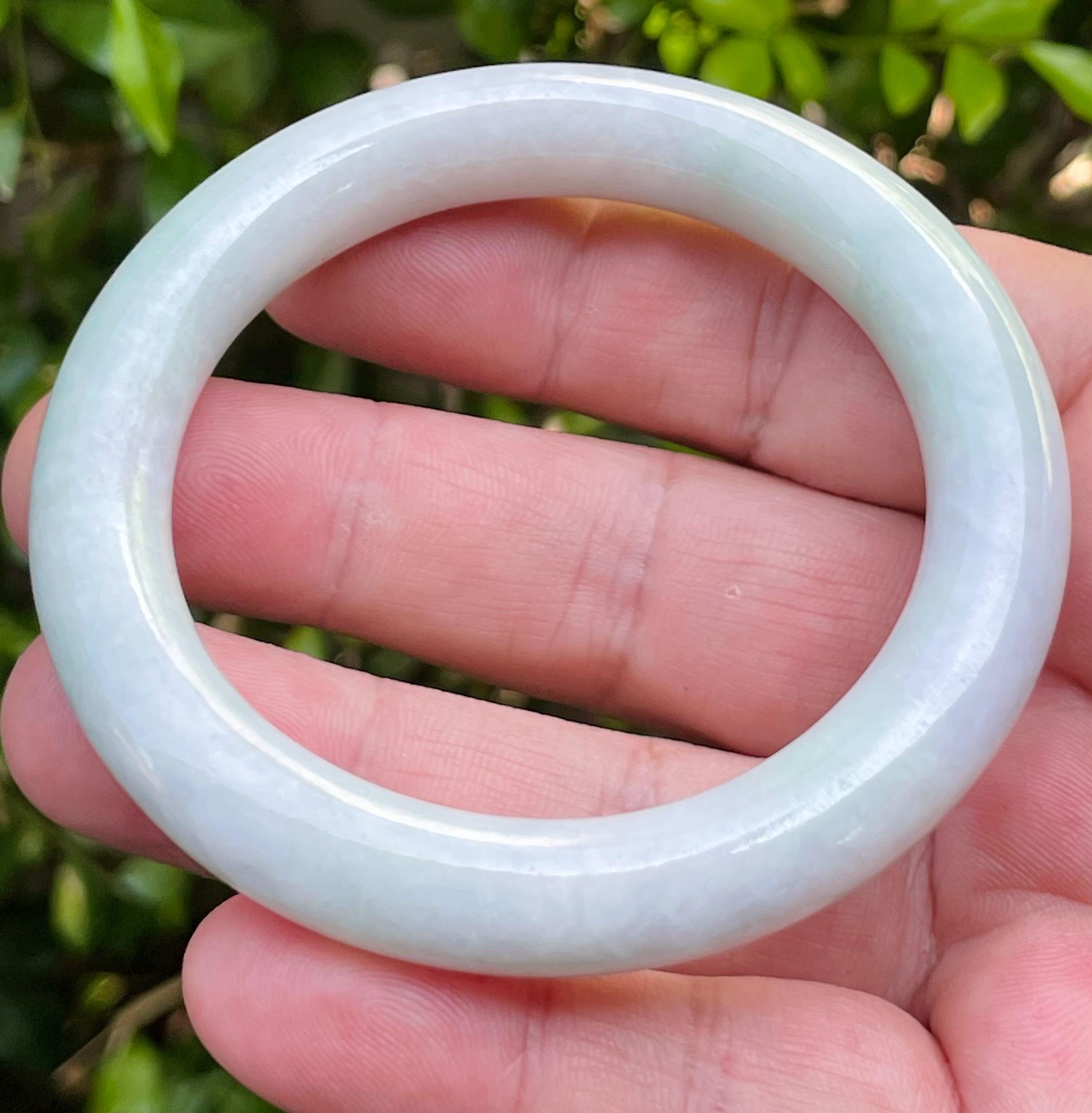 55.9mm Certified Burma Jadeite Jade Bangle Bracelet Fei Cui