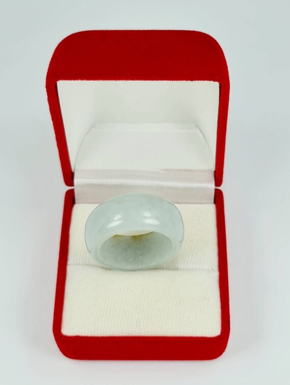 Rare Jadeite Round Ring Band (US Size 10) Grade A… - image 1