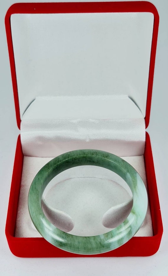 54.7mm Rare Natural Translucent Icy Imeprial Gree… - image 2