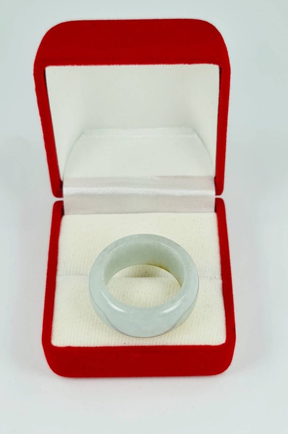 Rare Jadeite Round Ring Band (US Size 10) Grade A… - image 5