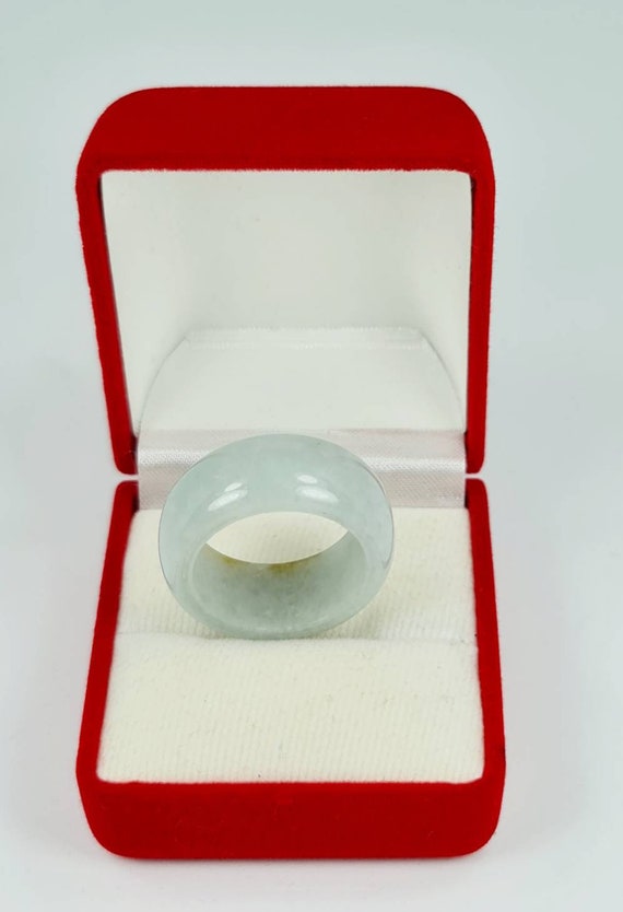 Rare Jadeite Round Ring Band (US Size 10) Grade A… - image 3
