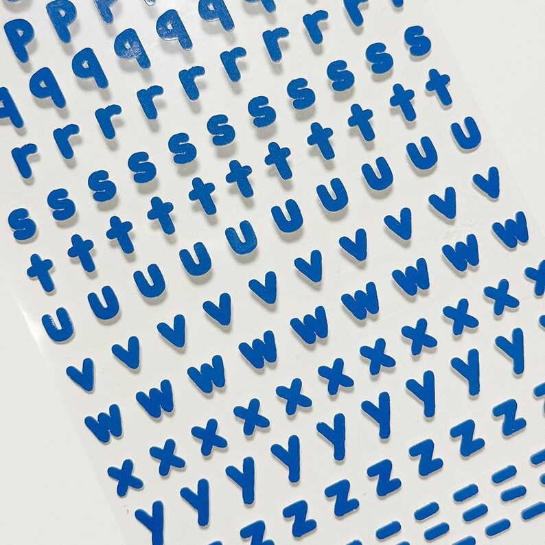 Color Small Letter Alphabet Sticker/ Lettering Sticker Pack / Mini ...