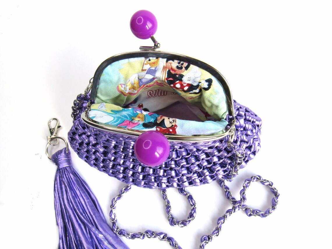 lilac purple purse