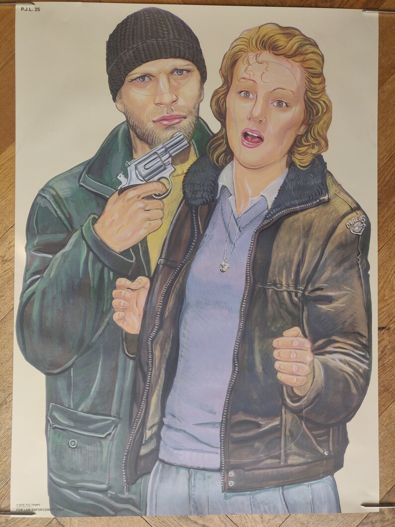 Vintage Shooting Target Poster by Malik William Tai Used by Belgium