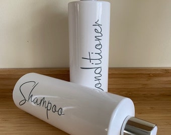 Personalised Flip Cap Shampoo Bottles