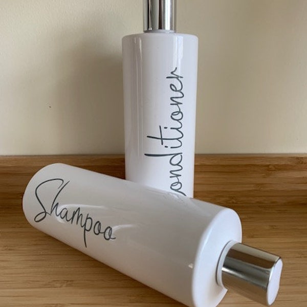 Personalised Flip Cap Shampoo Bottles