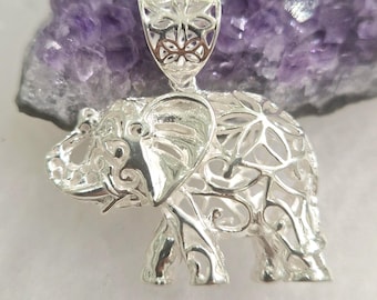 Pendentif éléphant en argent