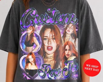 Custom Bootleg Comfort Colors® Shirt, Custom Girlfriend Shirt, Custom Picture T-Shirt, Custom Gift for Birthday, Christmas Gifts