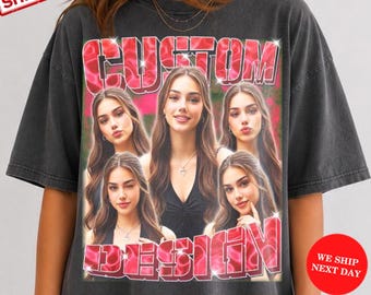 Custom Girlfriend Shirt, Boyfriend Face Shirt, Personalized Couple Tee, Anniversary Gift, Romantic Birthday, Custom Comfort Colors® Shirt