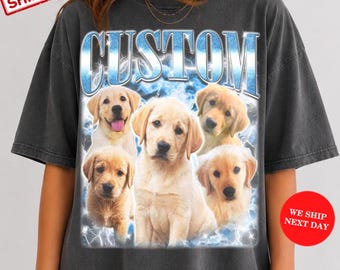Custom Dog T-Shirt, Comfort Colors Personalized Dog Shirts, Custom Dog Shirt, Dog tshirt Custom, Custom Picture Tshirt, Custom Gift Birthday