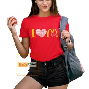 Amo la camicia matematica, il regalo amante della matematica, la camicia divertente dell&#39;insegnante, la camicia matematica d&#39;amore, la maglietta carina della matematica, il regalo dell&#39;insegnante di matematica, la camicia dei club di matematica