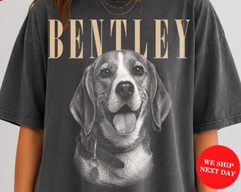 Custom Pet Photo And Name Shirt,Personalized Comfort Colors Pet Shirt,Customized Picture Dog Shirt,Dog Lover Gift,Cat Mom Gift,Pet Loss Gift