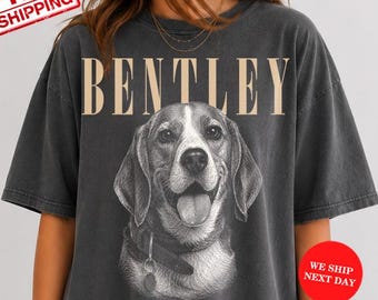 Custom Pet Photo And Name Shirt,Personalized Comfort Colors Pet Shirt,Customized Picture Dog Shirt,Dog Lover Gift,Cat Mom Gift,Pet Loss Gift