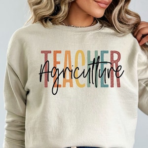 Agriculture teacher shirt, long sleeve, sweatshirt, gift, back to school, AG professor, farmer
