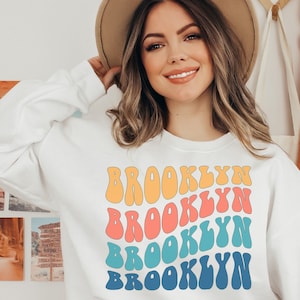 Brooklyn shirt, long sleeve, hoodie, sweatshirt, tank top, gift, trendy retro, NY, New York, NYC tee, unisex crewneck
