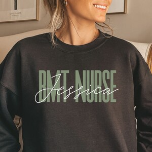 Personalized BMT nurse shirt, long sleeve, sweatshirt, tank top, hoodie, gift, custom name bone marrow transplantation nurse