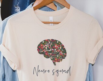 Neuro squad shirt, sweatshirt, hoodie, gift, neuro nurse, crew, neurology nurse, brains, neuroscience, cute