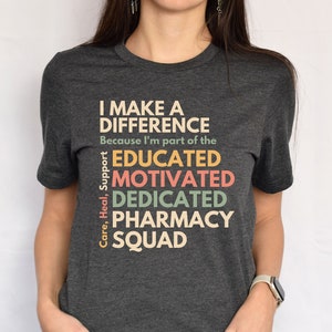 Pharmacy Squad shirt, long sleeve, sweatshirt, hoodie, gift, I make difference,  Pharmacist, PharmD, Pharmacy tech, technician