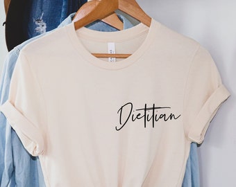 Dietitian shirt, hoodie, sweatshirt, tank top, gift, pocket, Registered Dietitian, RD, nutrition, nutritionist, diet