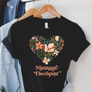 Massage therapist shirt, hoodie, sweatshirt, tank top, gift, heart, massage spa, therapy, masseuse, LMT
