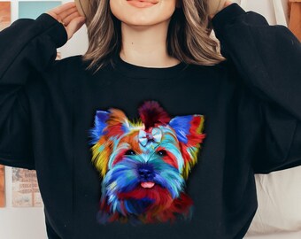 Yorkie dog shirt, long sleeve, sweatshirt, tank top, hoodie, gift, Yorkie mama, dog lover, unisex crewneck, racerback, Yorkshire terrier