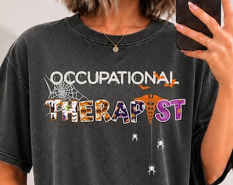 Occupational Therapist Halloween shirt, long sleeve, sweatshirt, hoodie, Comfort Colors ot ota occupational therapy