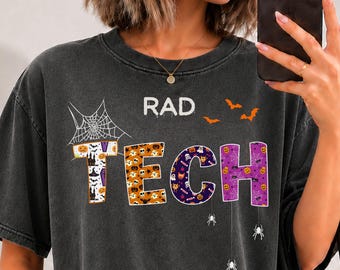 Rad Tech Halloween shirt, long sleeve, sweatshirt, hoodie, Comfort Colors Radiologic Technologist, radiologist, x ray tech