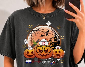 Surgical Squad Halloween shirt, long sleeve, sweatshirt, hoodie, Comfort Colors Surgical tech, med surg nurse, surgeon, sicu