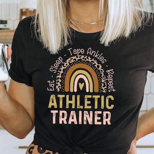 Athletic Trainer shirt, hoodie, sweatshirt, tank top, gift, rainbow, AT, sports medicine, coach, tape ankles