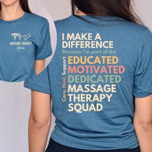 Personalized Massage therapy Squad shirt, long sleeve, sweatshirt, hoodie, gift, custom name Massage therapist, spa
