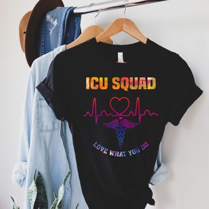 ICU squad shirt, long sleeve, sweatshirt, tank top, hoodie, gift, nurse week, intensive care nurse, critical care, ccu, emergency