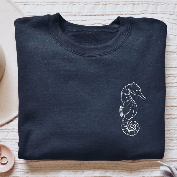 Seahorse shirt, hoodie, sweatshirt, tank top, gift, pocket, Seahorse lover, sea, beach, summer, vacation