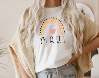 Maui shirt, hoodie, sweatshirt, tank top, gift, rainbow, Maui Beach, travel, vacation, vacay
