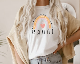 Kauai shirt, hoodie, sweatshirt, tank top, gift, rainbow, Kauai Beach, travel, vacation, vacay