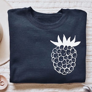 Blackberry shirt, long sleeve, sweatshirt, hoodie, gift, pocket, berry, cute gift for gardener