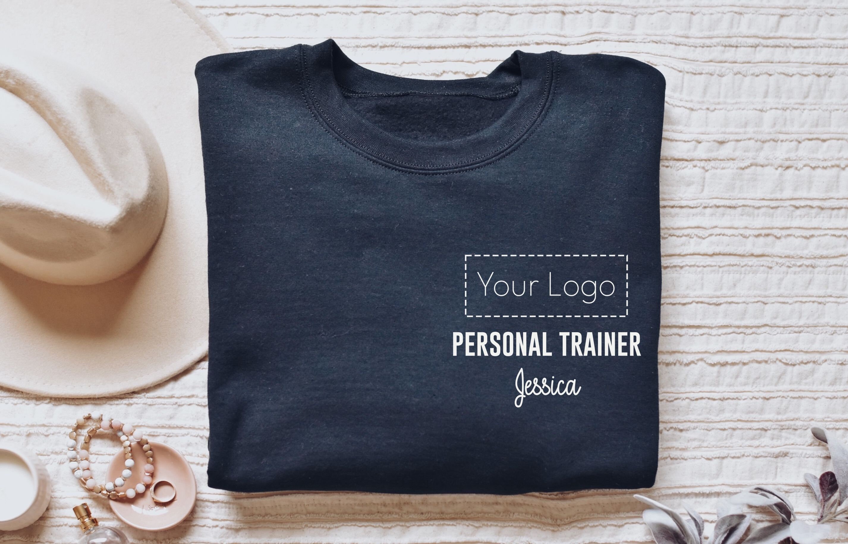 Your Logo Personal Trainer shirt, long sleeve, sweatshirt, gift, personalized custom gym PT Personal Trainer, fitness instructor