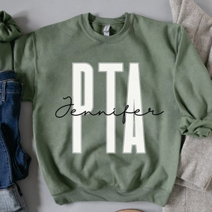 Personalized PTA shirt, long sleeve, sweatshirt, gift, custom name Physical therapist assistant, DPT, pt