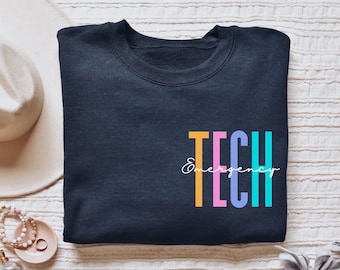 Emergency tech shirt, long sleeve, sweatshirt, tank top, hoodie, gift, pocket Emergency technician, ER tech, emt, Emergency room