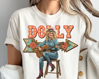 Retro Dolly Shirt Cowgirl Graphic Tee Vintage Western T-shirt, Hoodie, Sweatshirt, Long Sleeve, Gift for Country Music Fans sku3 18
