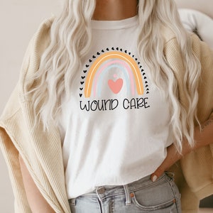Wound care nurse shirt, hoodie, sweatshirt, tank top, gift, nurse week, rainbow, Wound care queen, ostomy care