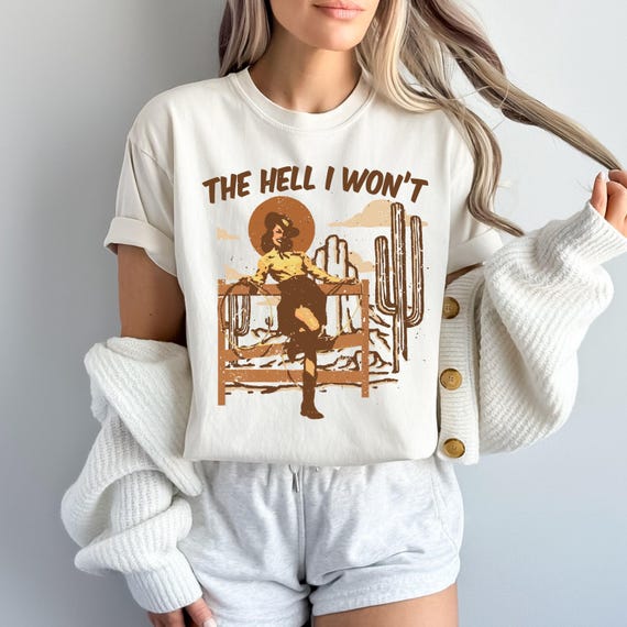 LOVEBITES COWGIRLS FROM HELL TシャツXL The Hell I Won't Shirt – Sassy Cowgirl Western Desert T-shirt