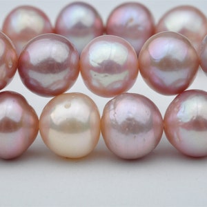 Natural Metallic Baroque Loose Pearl Strand For Necklace Design---ECR002