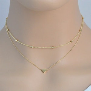 Sierlijke gelaagdheid ketting set-goud dubbele streng ketting-kant ketting ketting-glans ketting-eenvoudige ketting ketting-verjaardag gift
